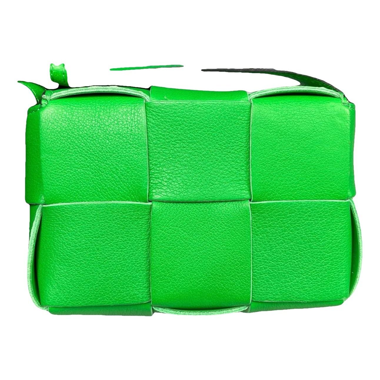 Cassette leather handbag