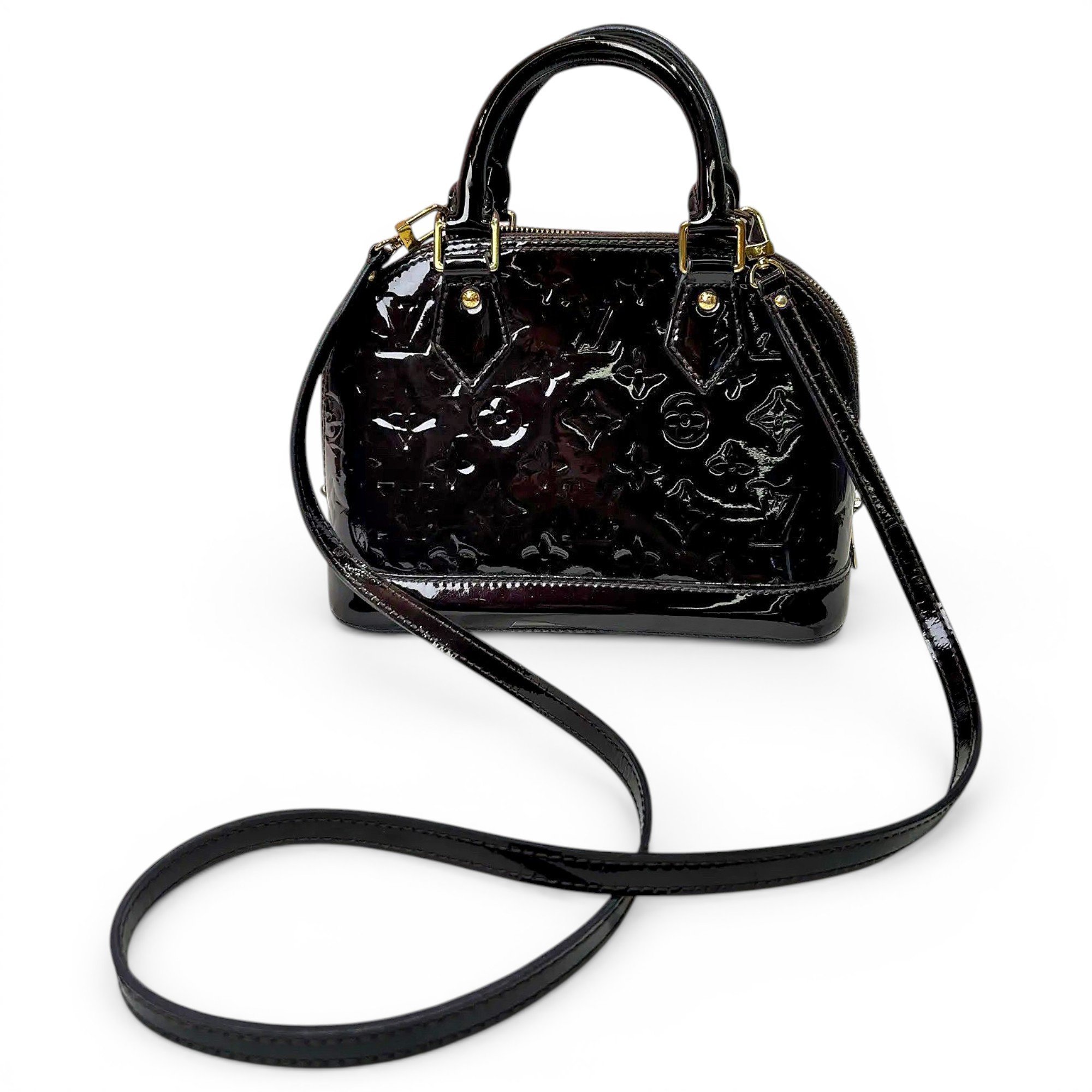Alma BB patent leather crossbody bag