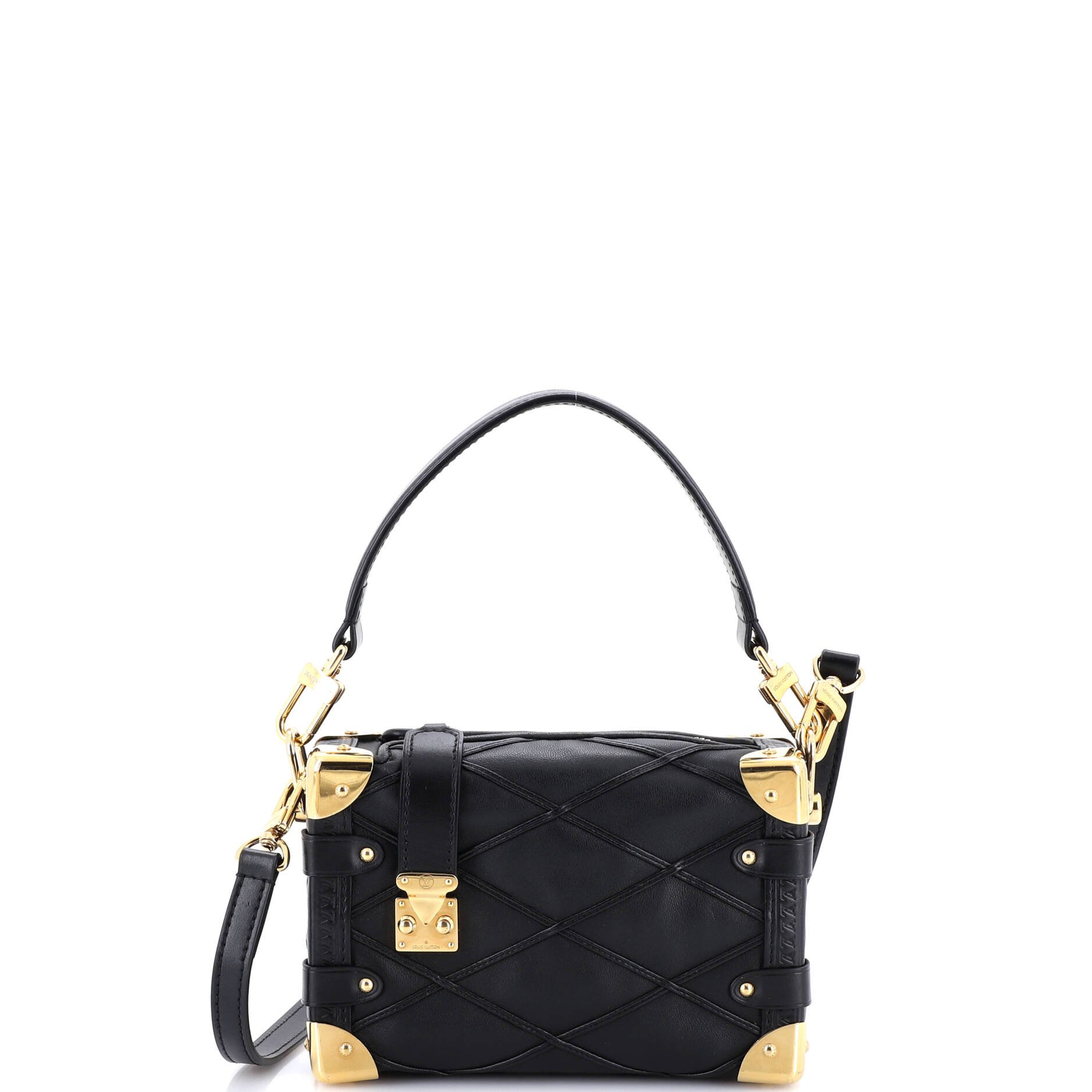 Side Trunk Handbag Malletage Leather PM