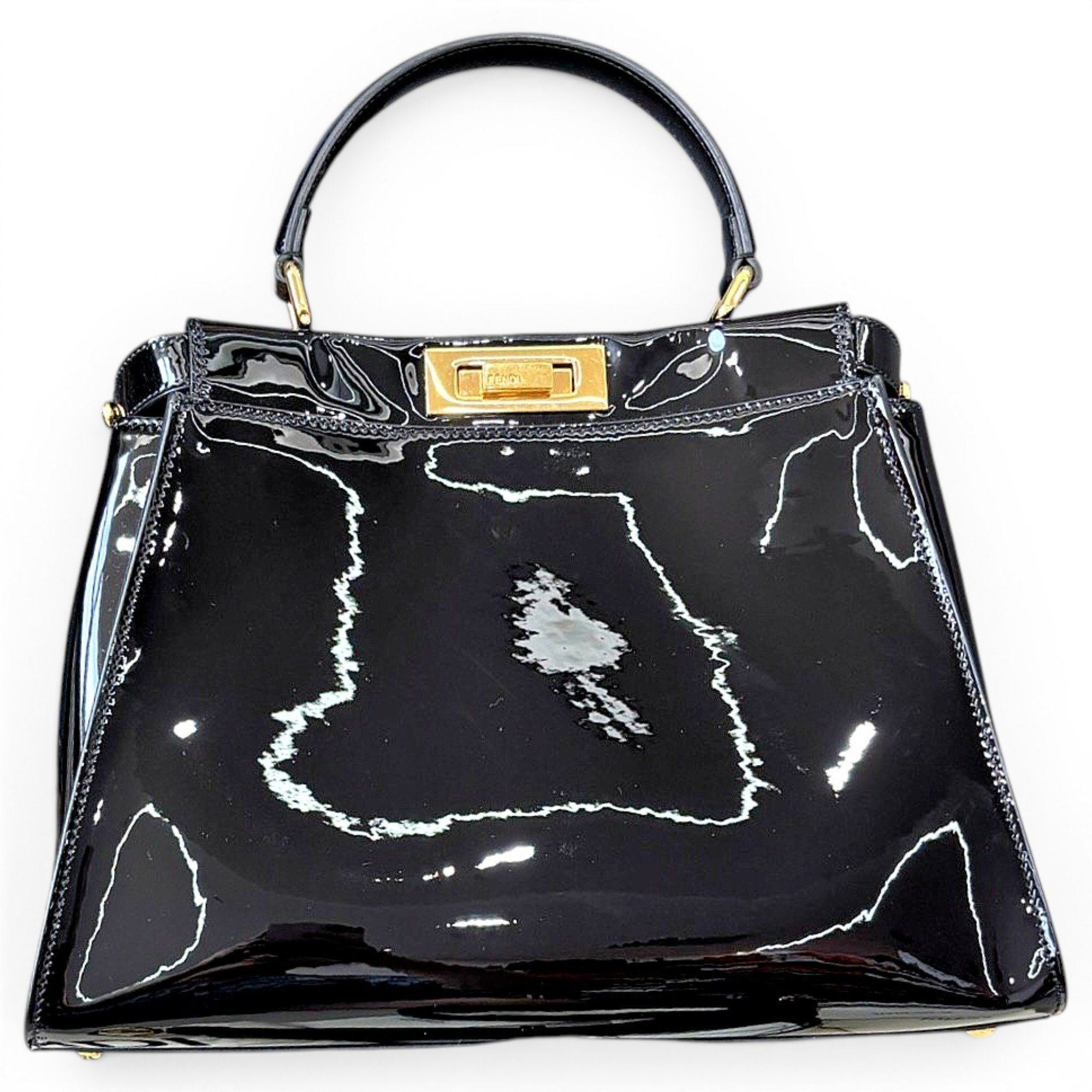Fendi Peekaboo leather handbag