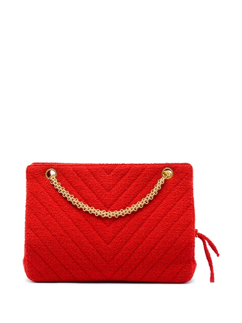 1994-1996 CC Chevron Tweed Chain shoulder bag