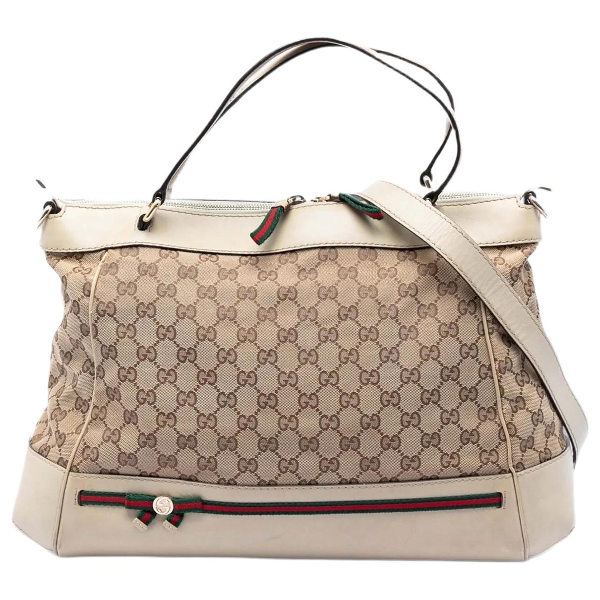Gucci B cloth satchel