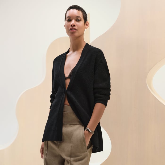 Noir Long Cardigan