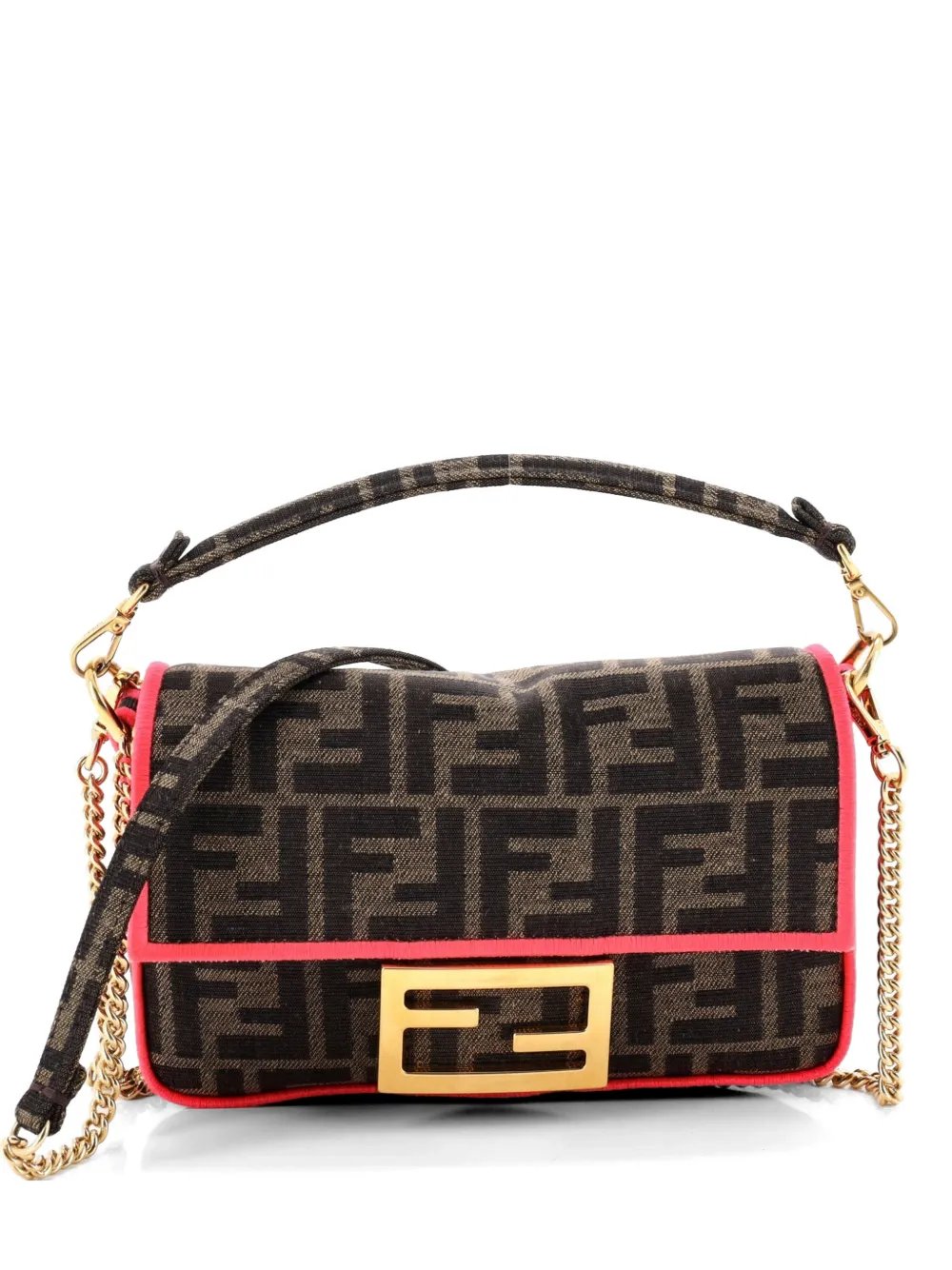 Baguette NM Bag Zucca Canvas Mini crossbody bag