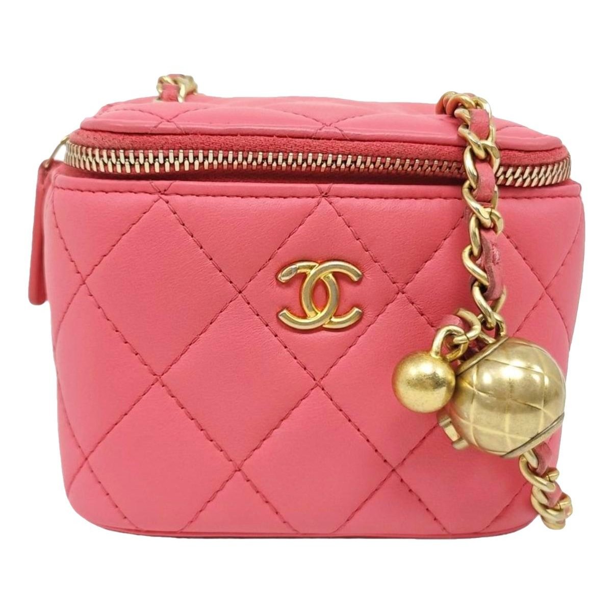 Vanity leather handbag