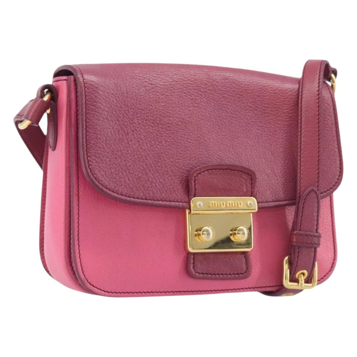 Miu Miu Madras leather crossbody bag