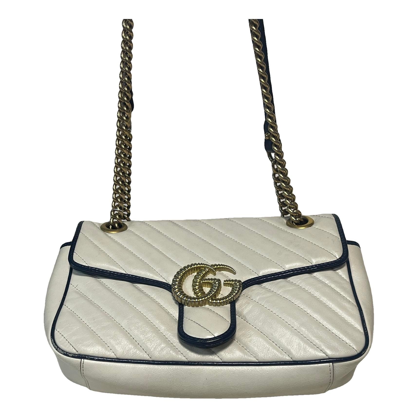 GG Marmont Flap leather crossbody bag