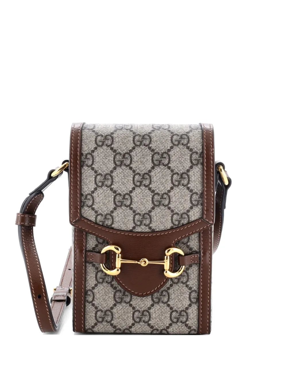 Horsebit 1955 GG Coated Canvas with Leather Mini crossbody bag