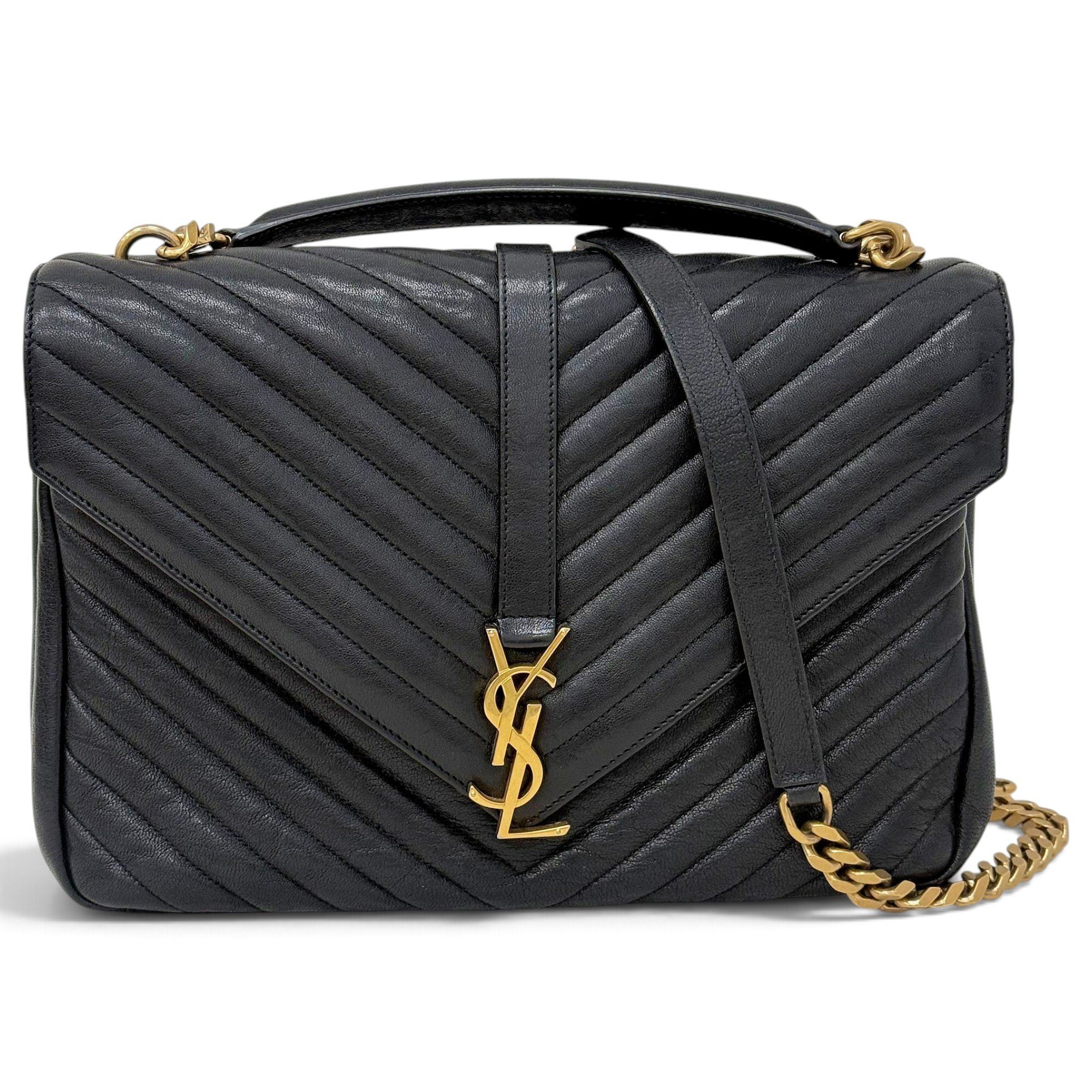 Saint Laurent Collége monogramme leather handbag