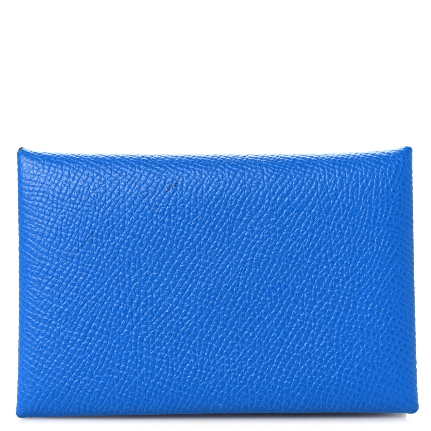Hermes Epsom Verso Calvi Card Case Bleu Hydra Deep Blue