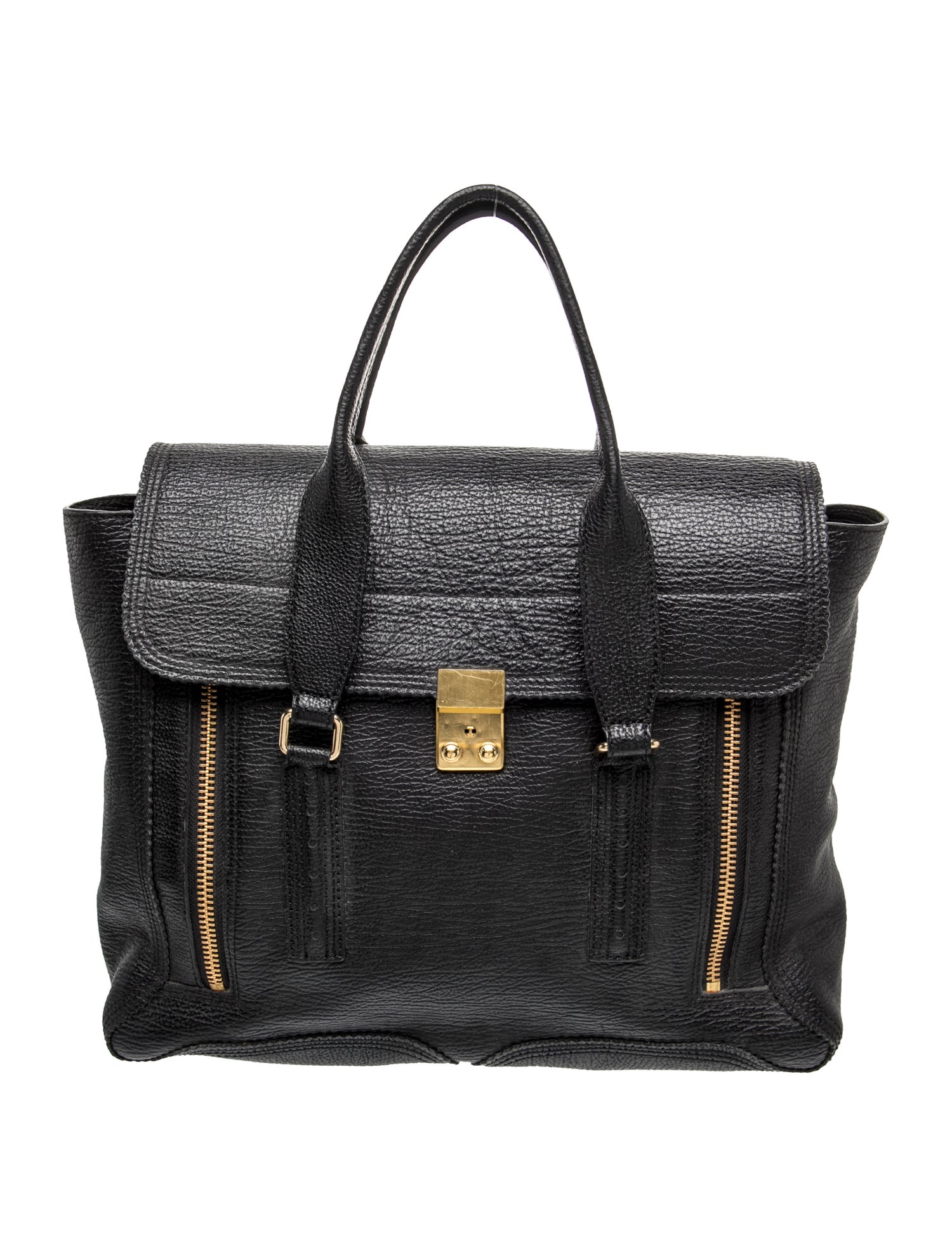 Leather Top Handle Bag