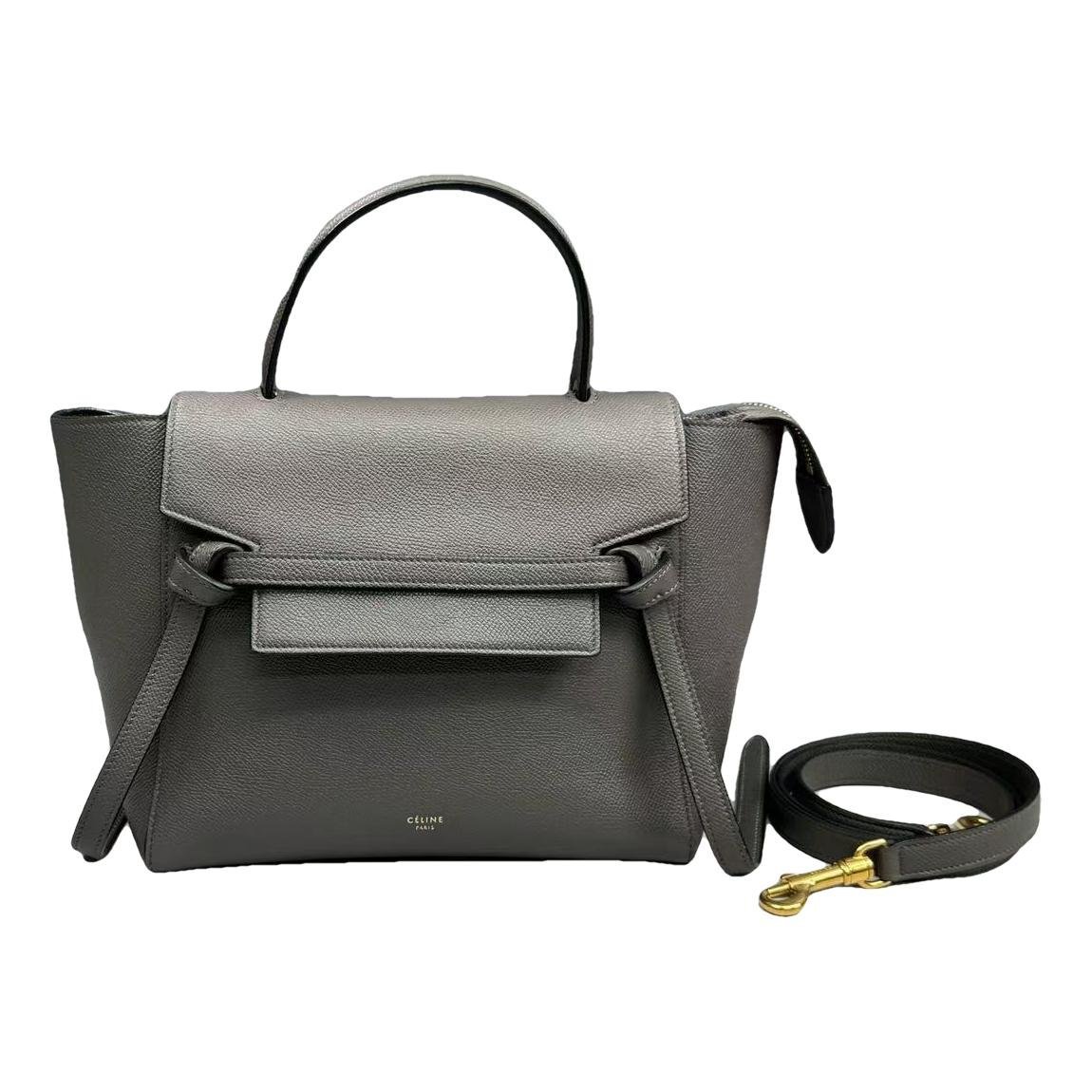 Belt leather handbag