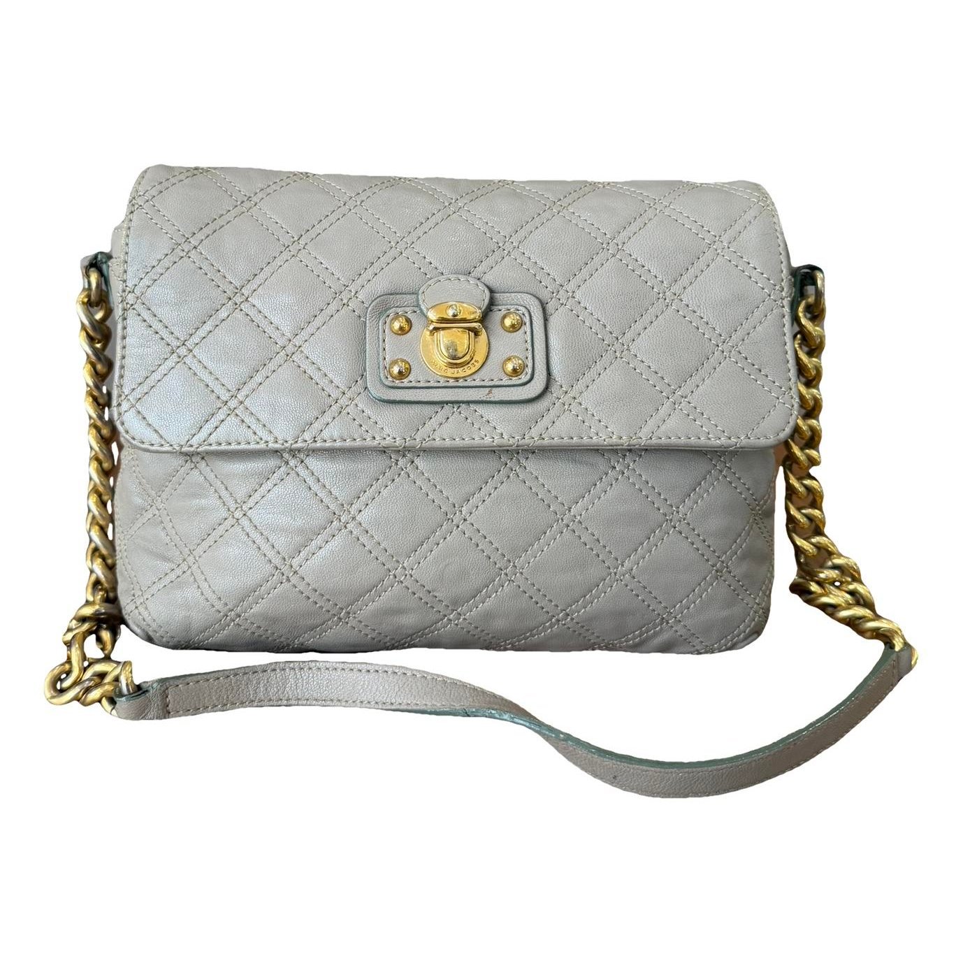 Single leather handbag
