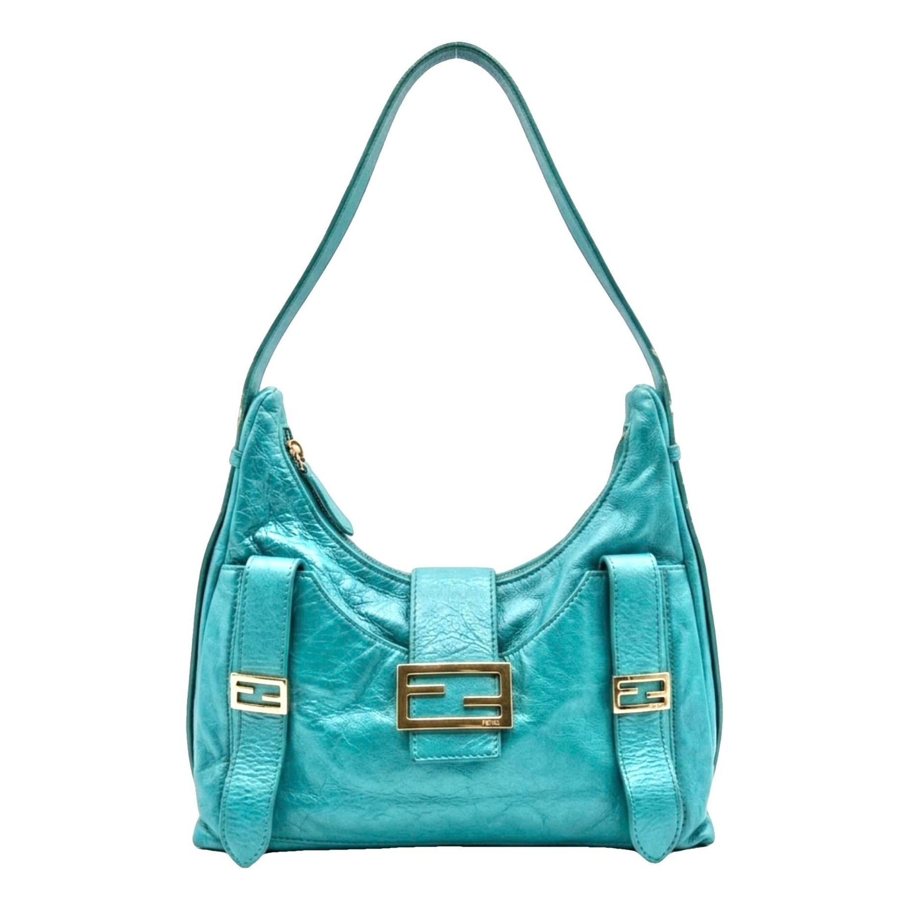 Baguette leather handbag