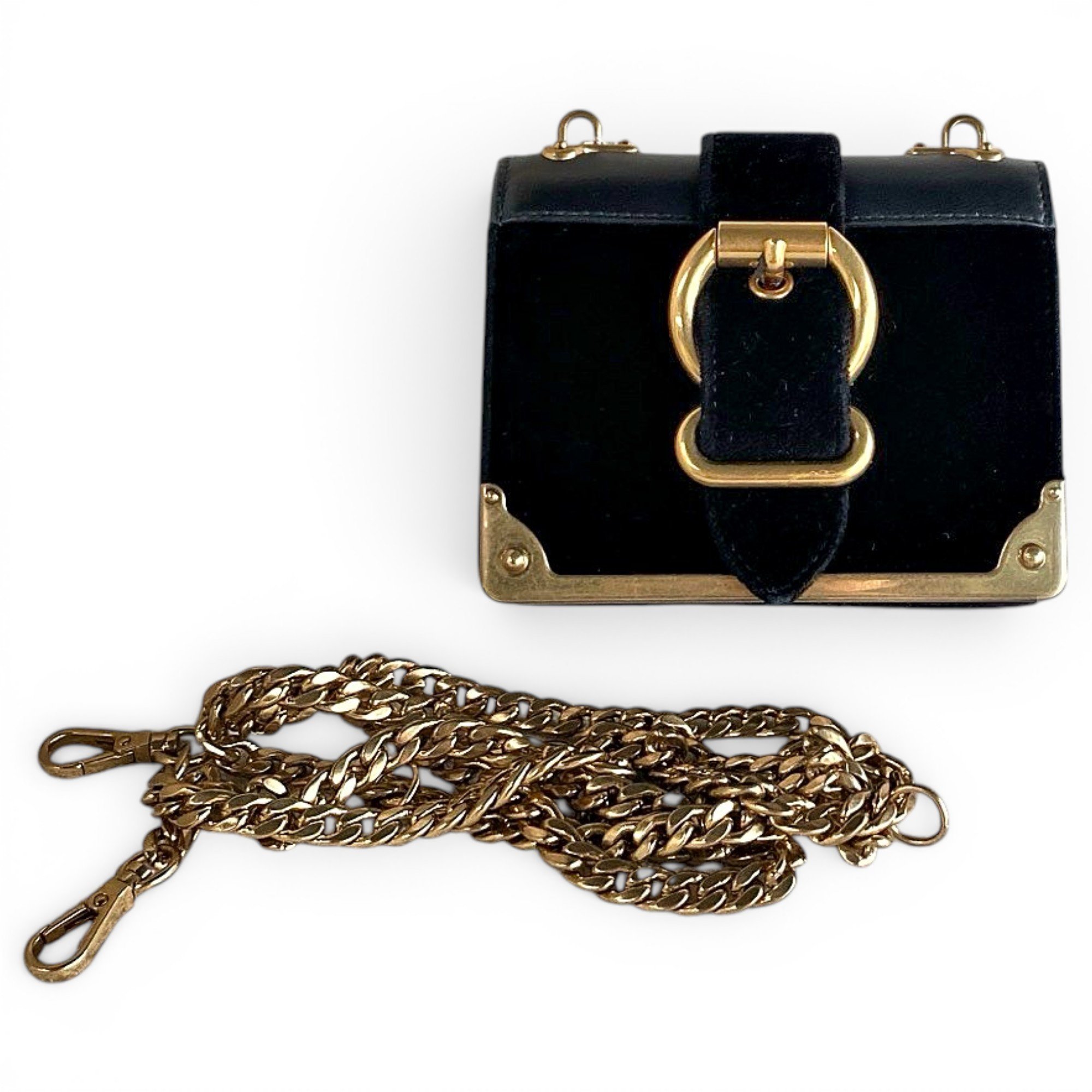 Cahier Buckle leather crossbody bag
