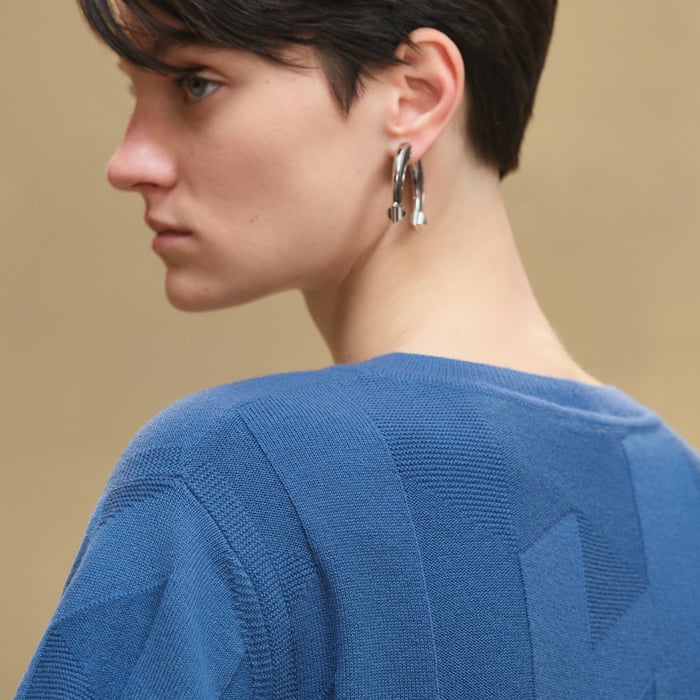 Bleu Payne "H" Short-sleeve Sweater