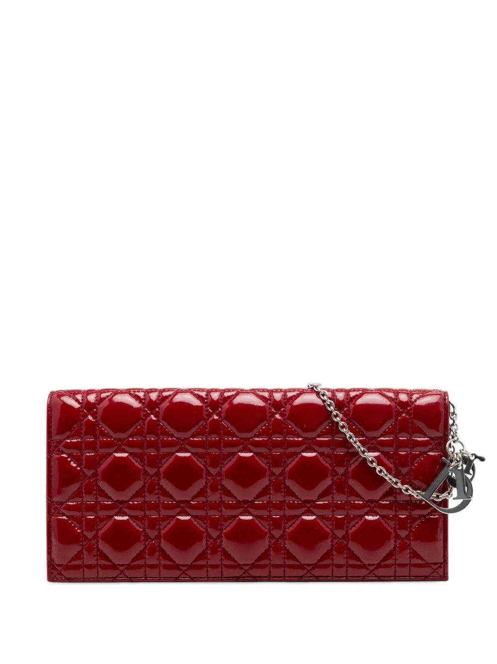 2010-2019 Patent Cannage Lady Dior Clutch with Chain crossbody bag