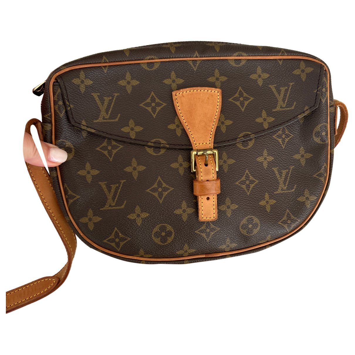 Jeune fille leather crossbody bag