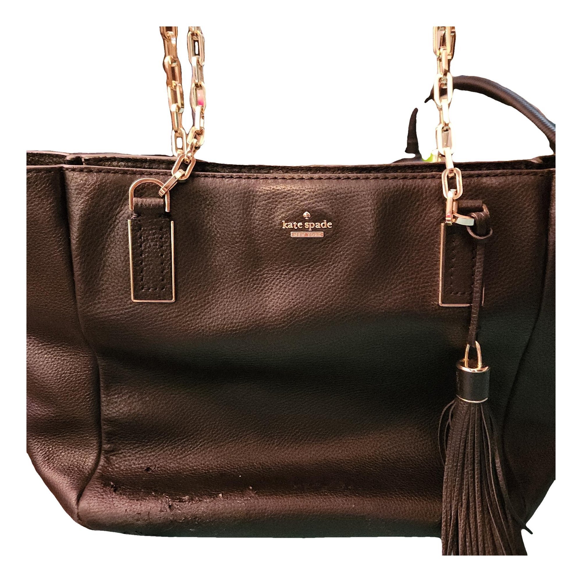 Leather tote