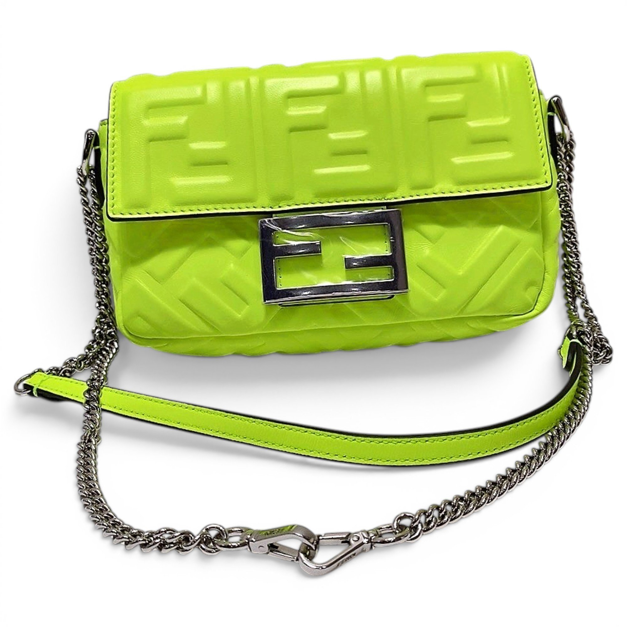 Baguette leather handbag