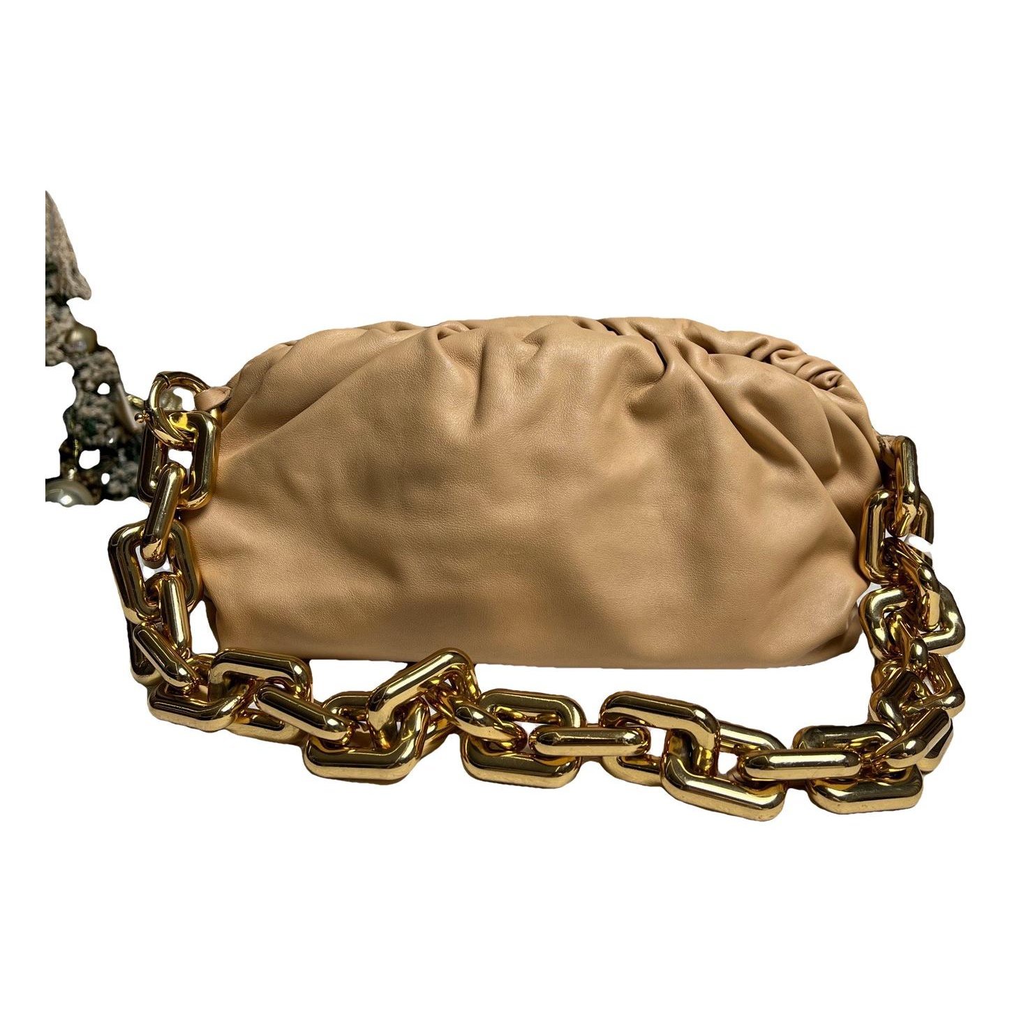 Chain Pouch leather handbag
