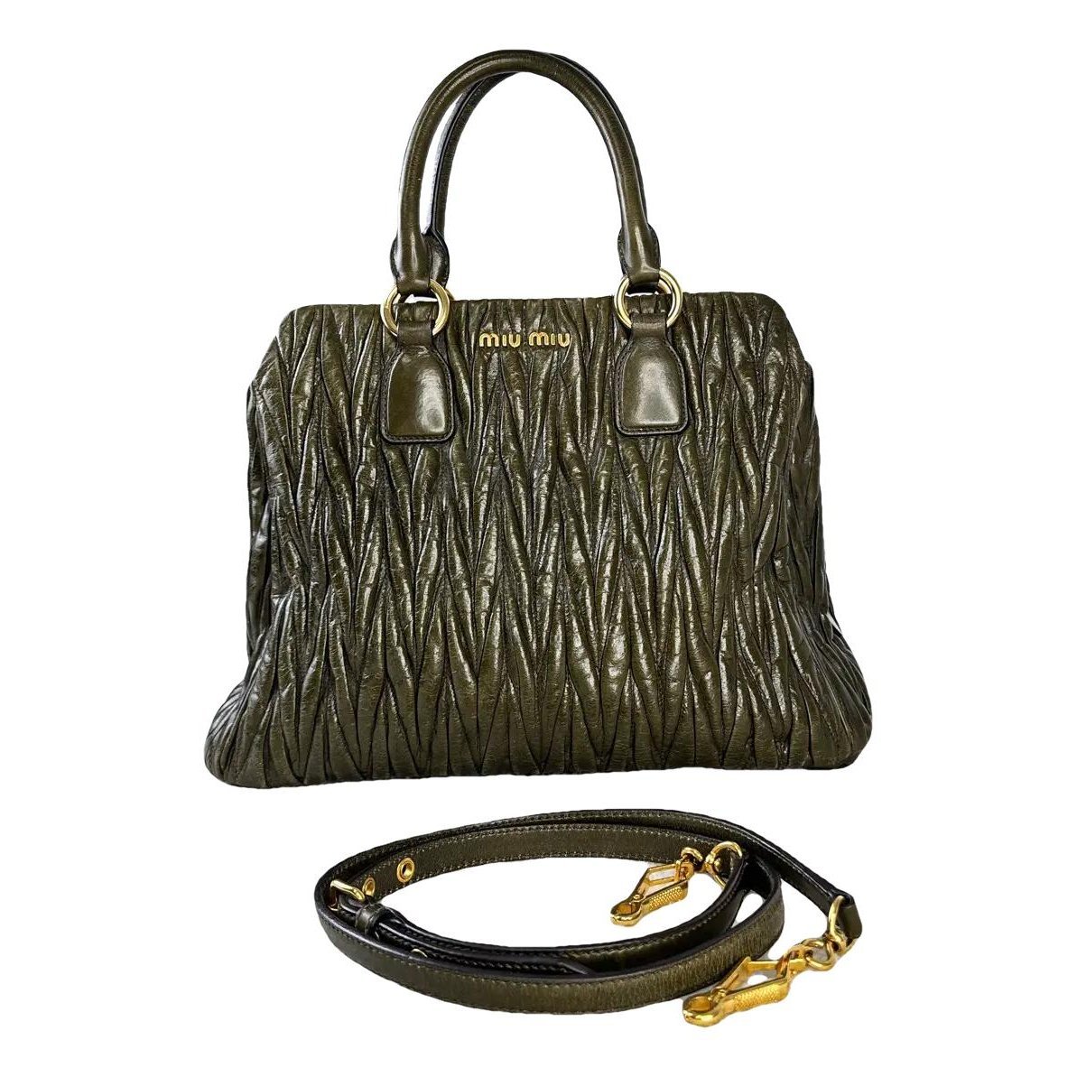 Miu Miu Matelassé leather handbag