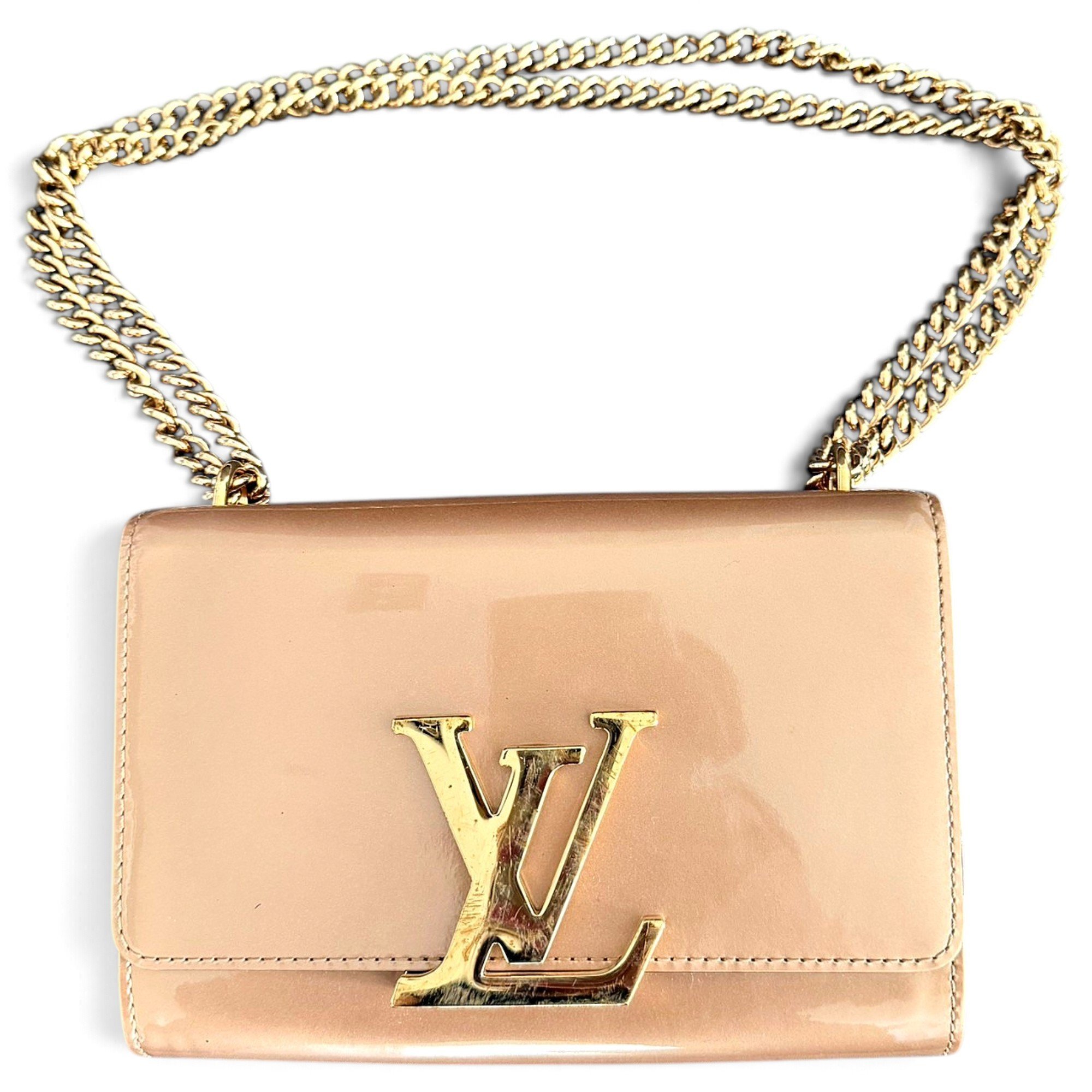Patent leather handbag