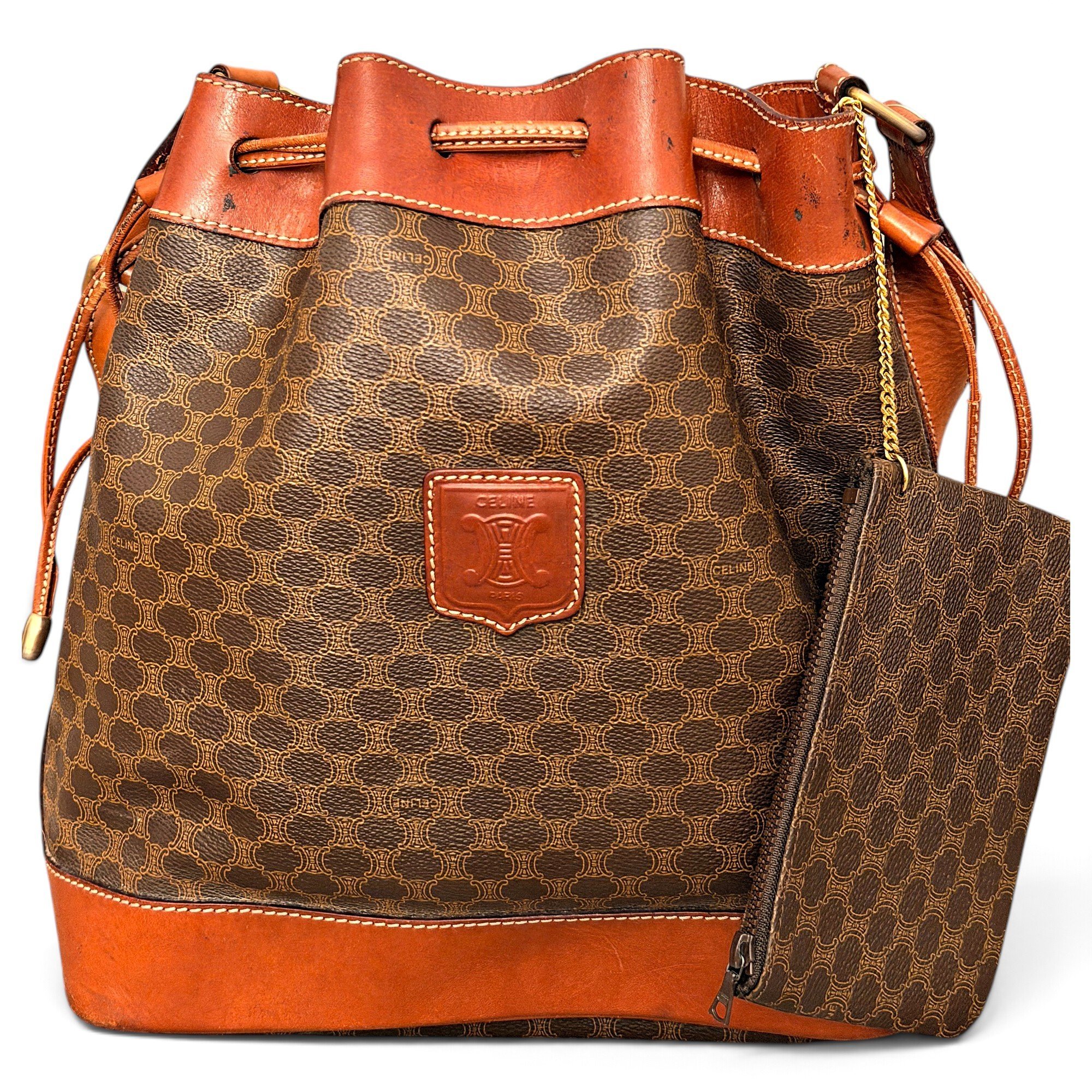 SAC SEAU leather handbag