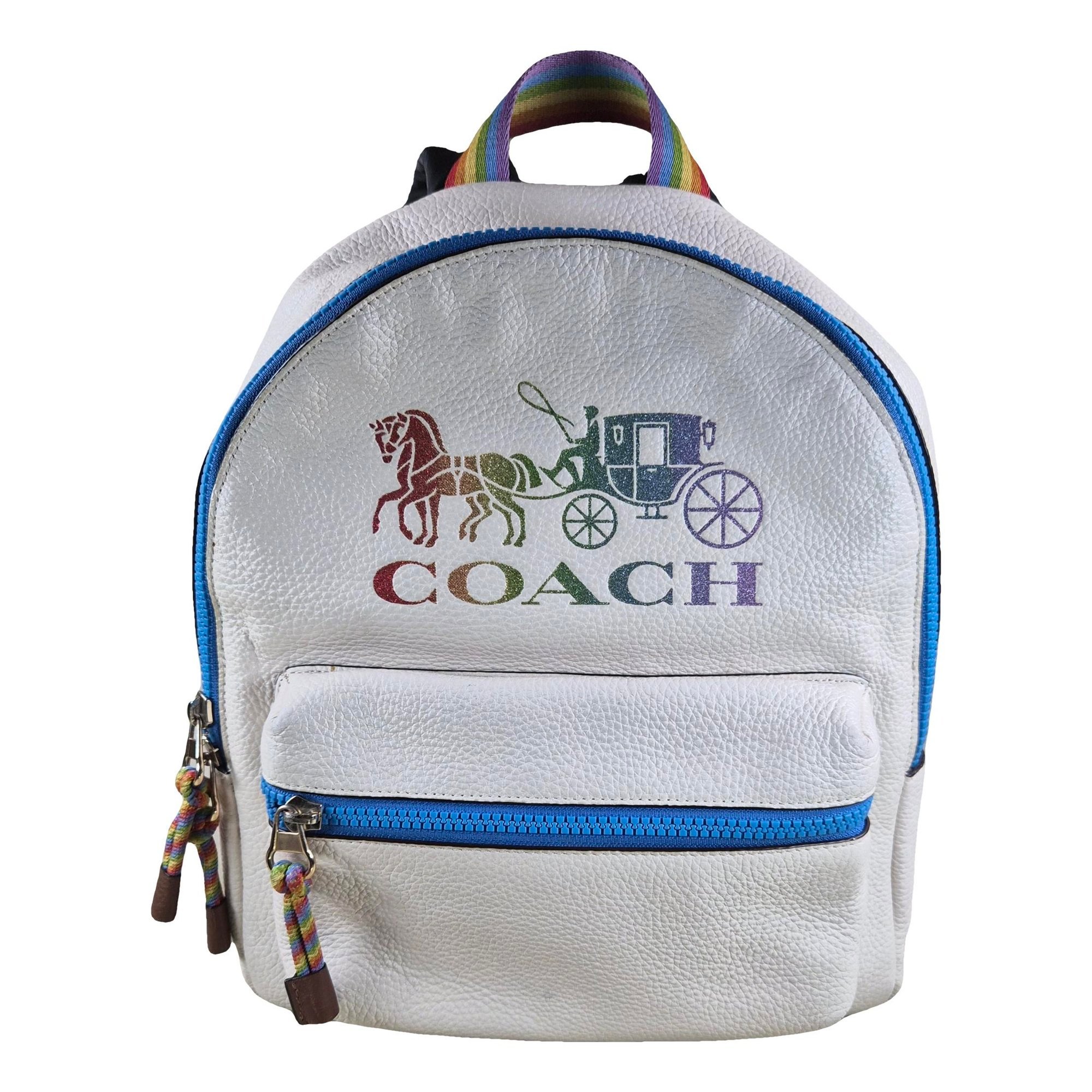 Campus leather backpack