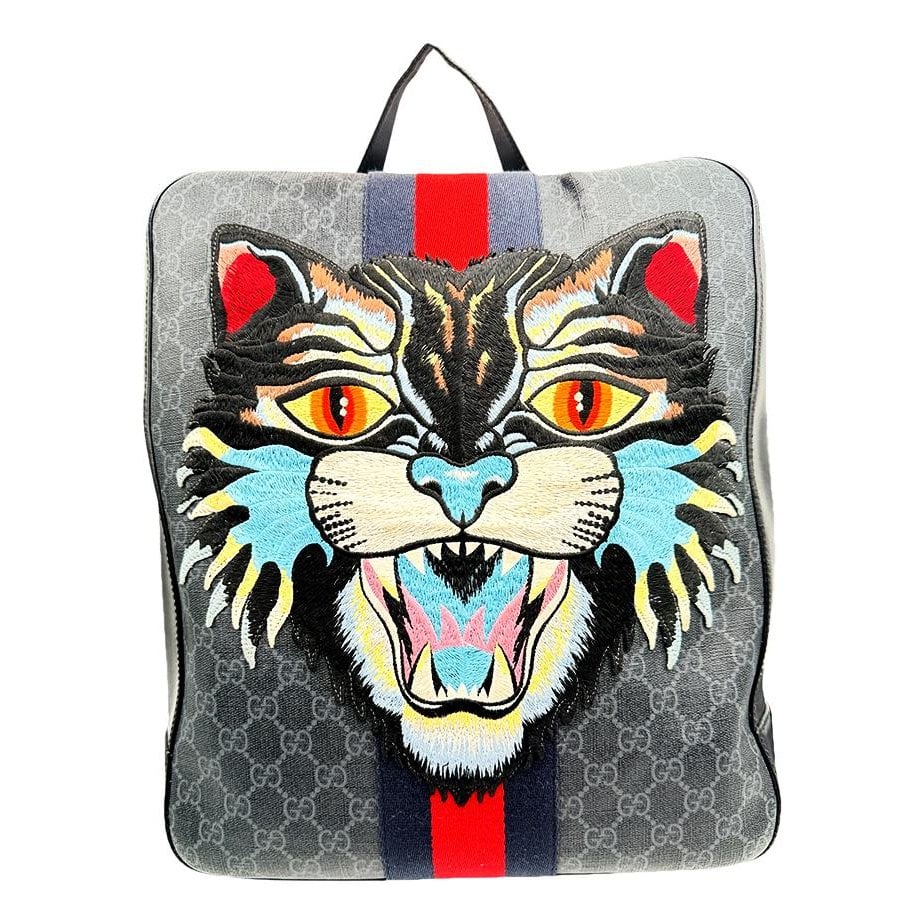 Leather backpack