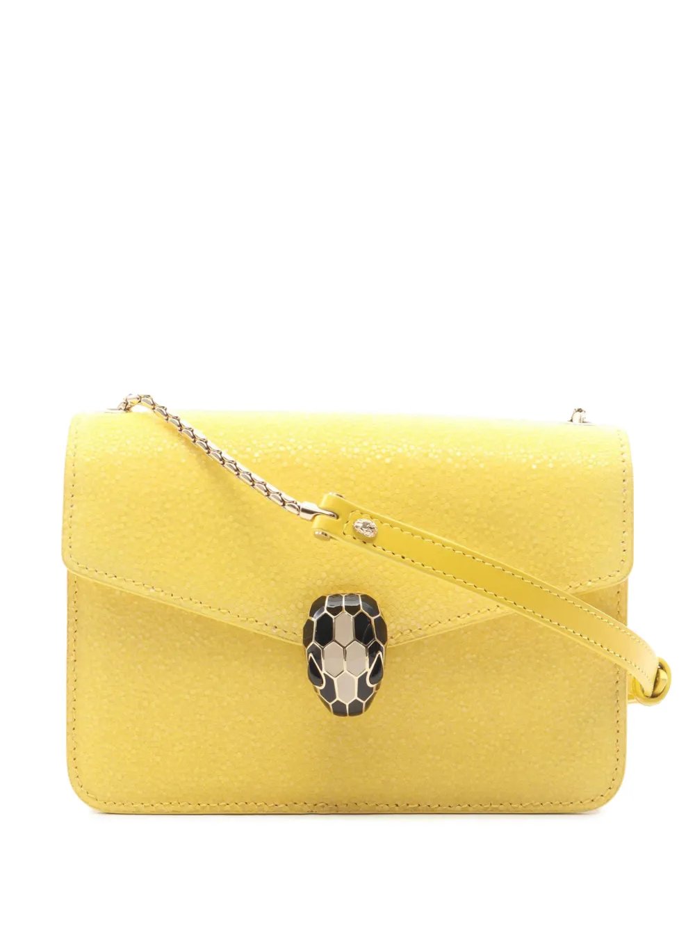 Bvlgari 2010-2026 Small Galuchat and Calfskin Serpenti Forever crossbody bag