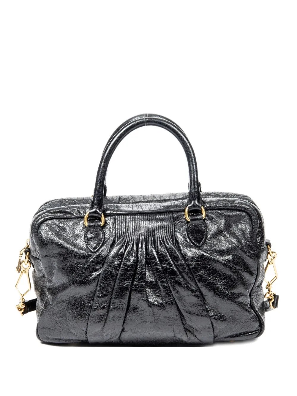 Miu Miu Mini Pleated Boston zip tote bag