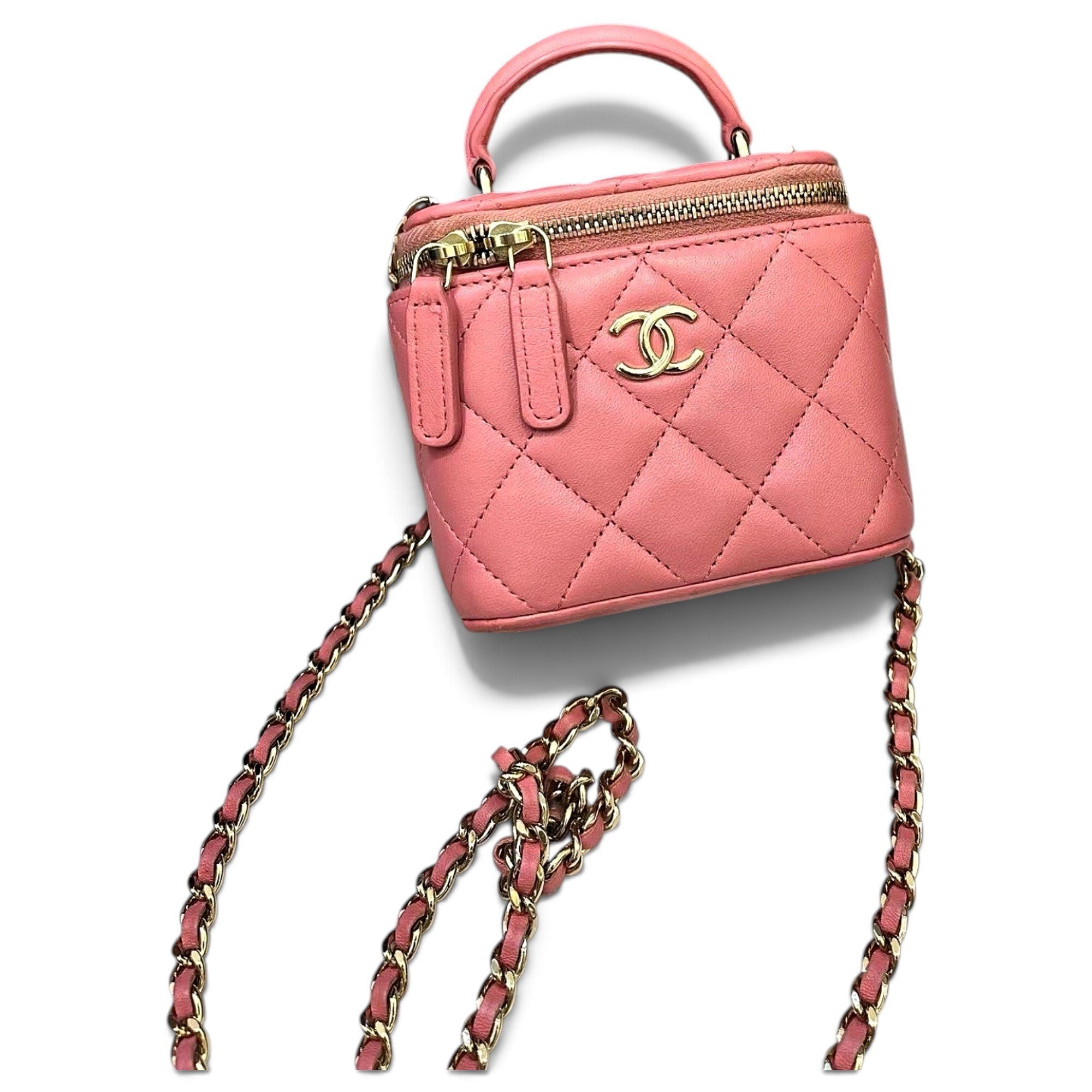 Trendy CC Vanity leather handbag
