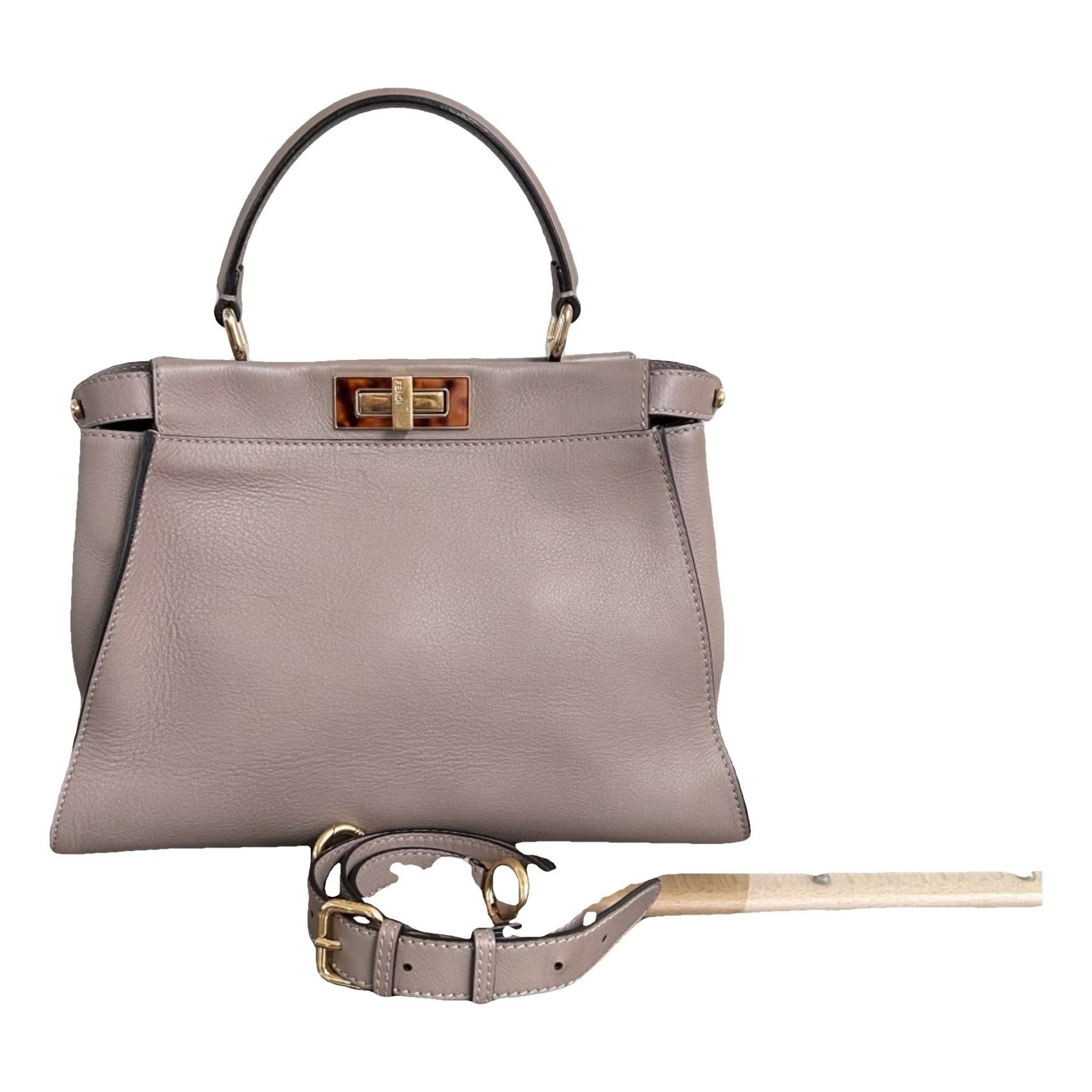 Peekaboo leather handbag