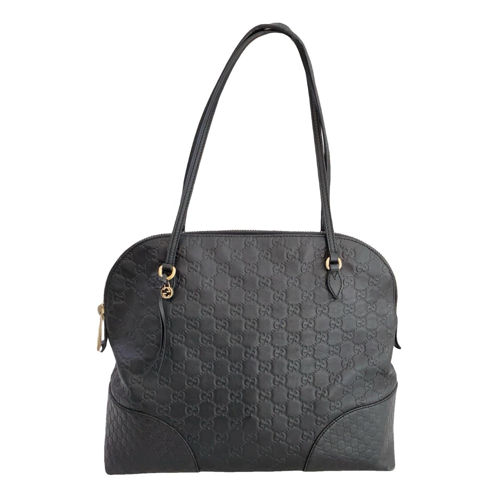 Dôme leather handbag