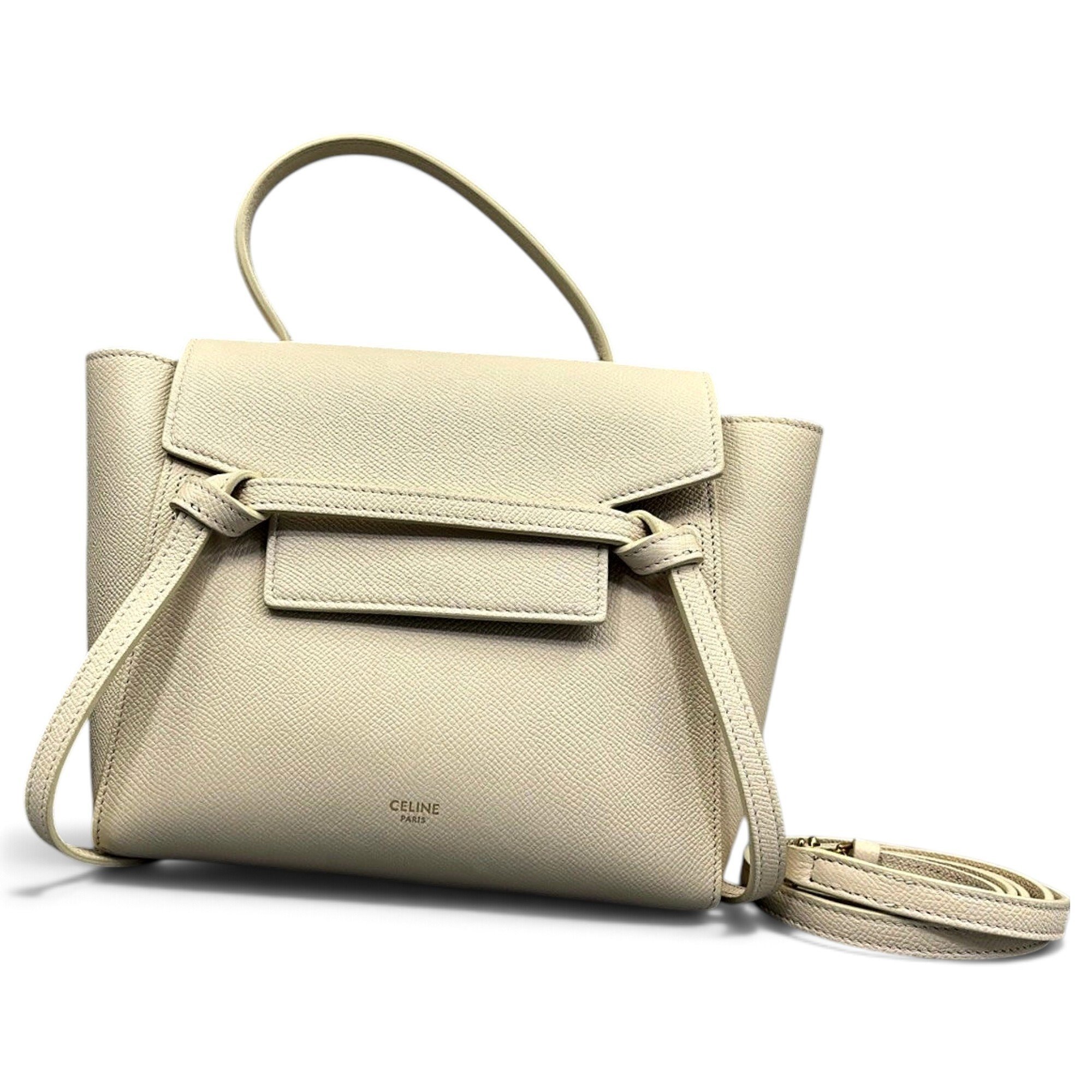 Belt leather handbag