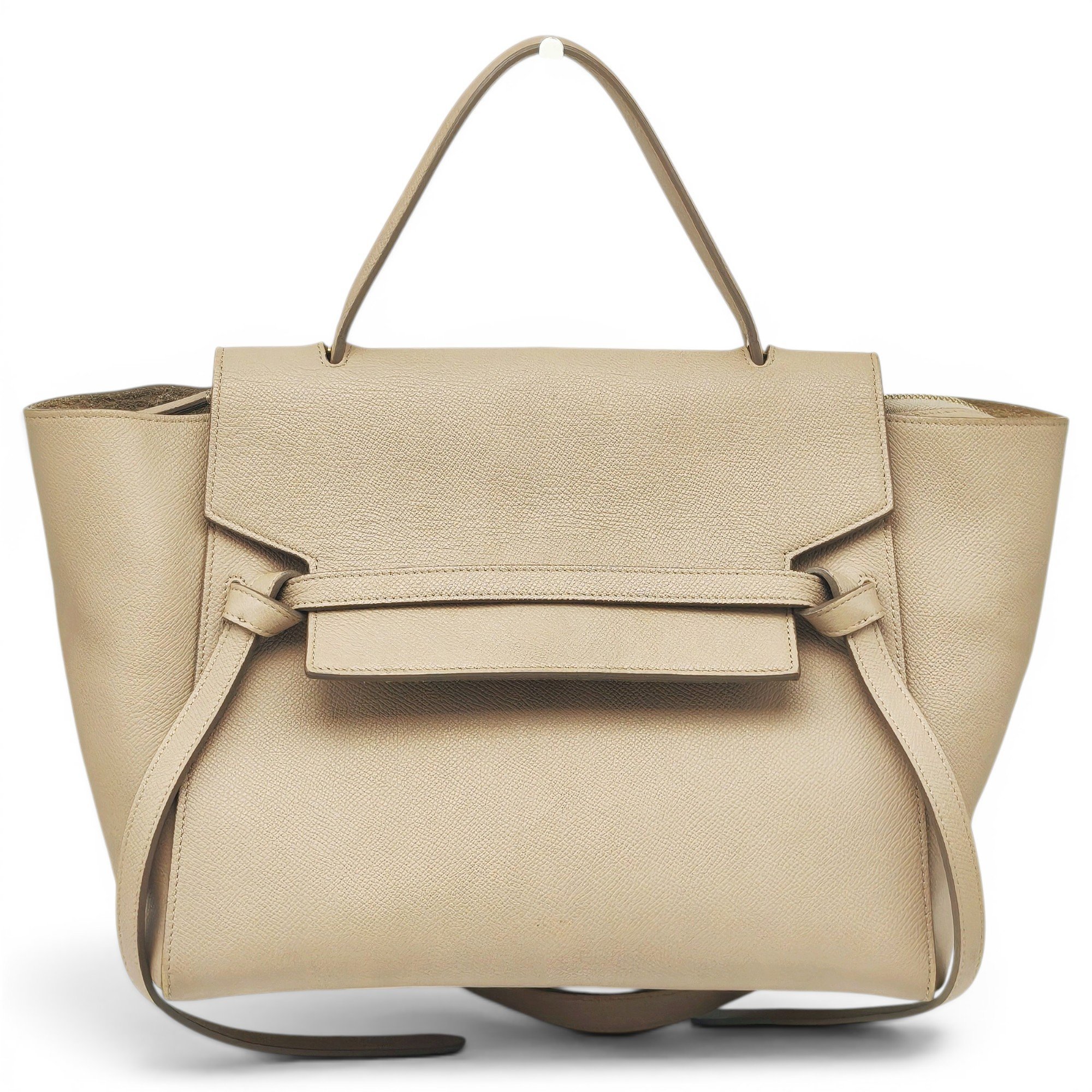 Belt leather handbag