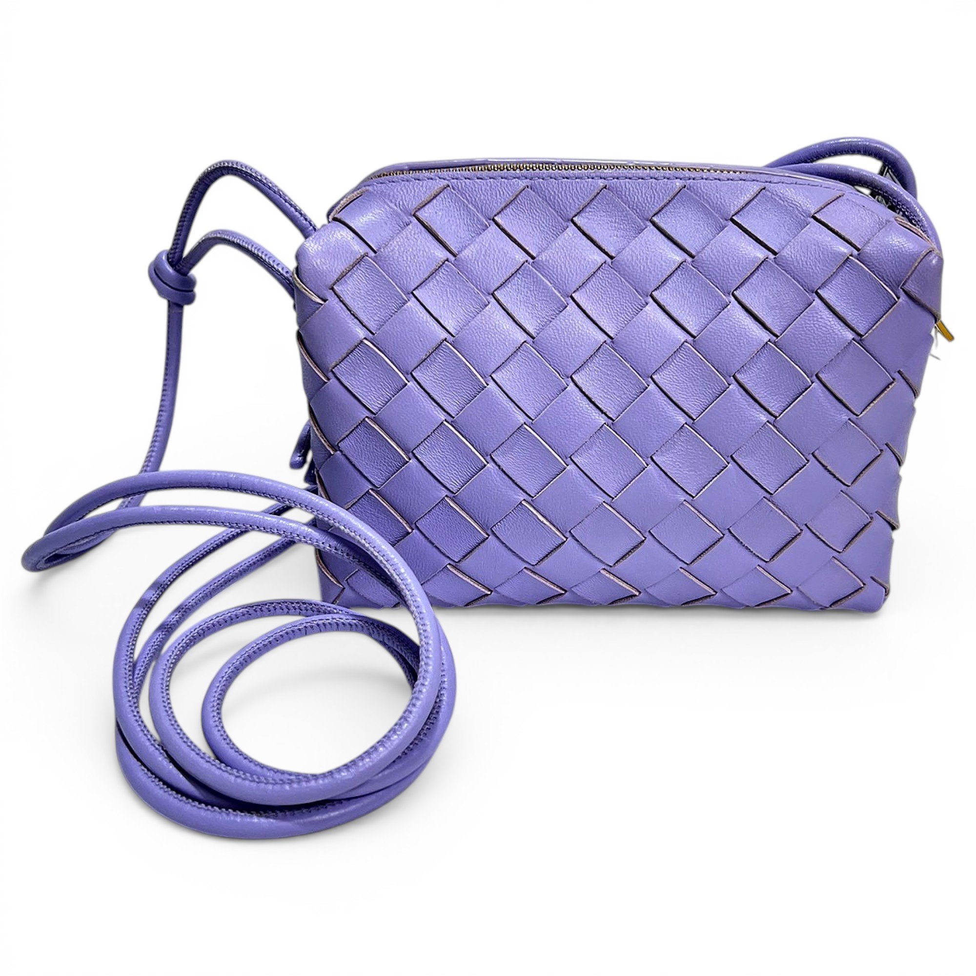 Loop leather handbag