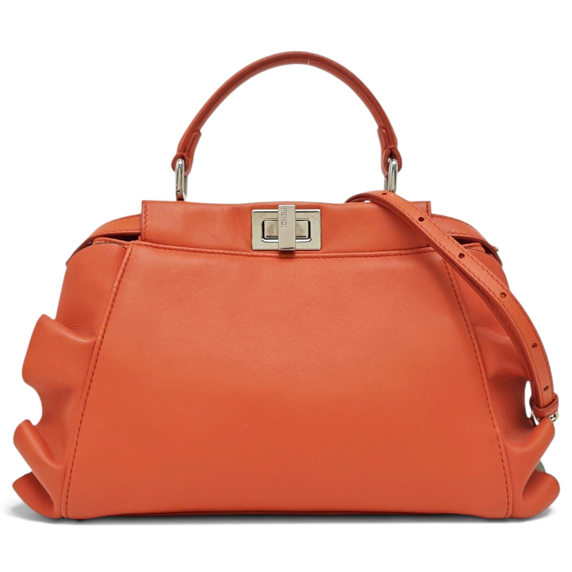 Peekaboo leather handbag