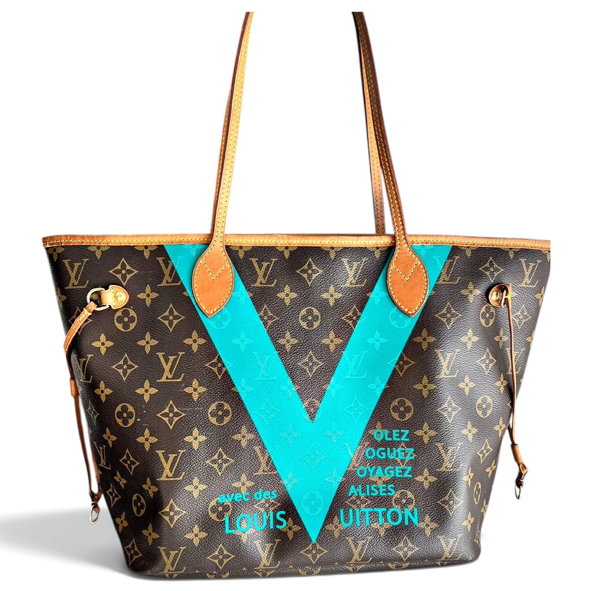 Neverfull leather tote