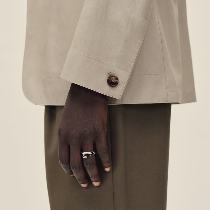 Sable Rive Gauche Drawstring Jacket, Long Model