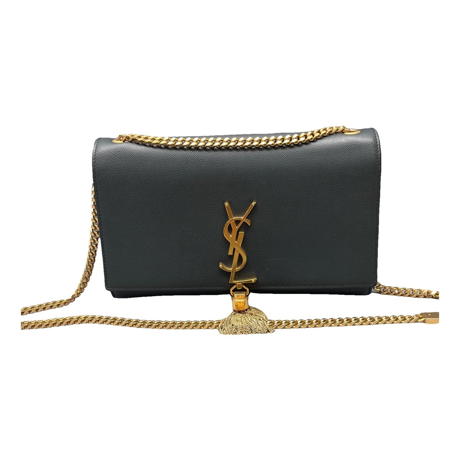 Pompom Kate leather handbag