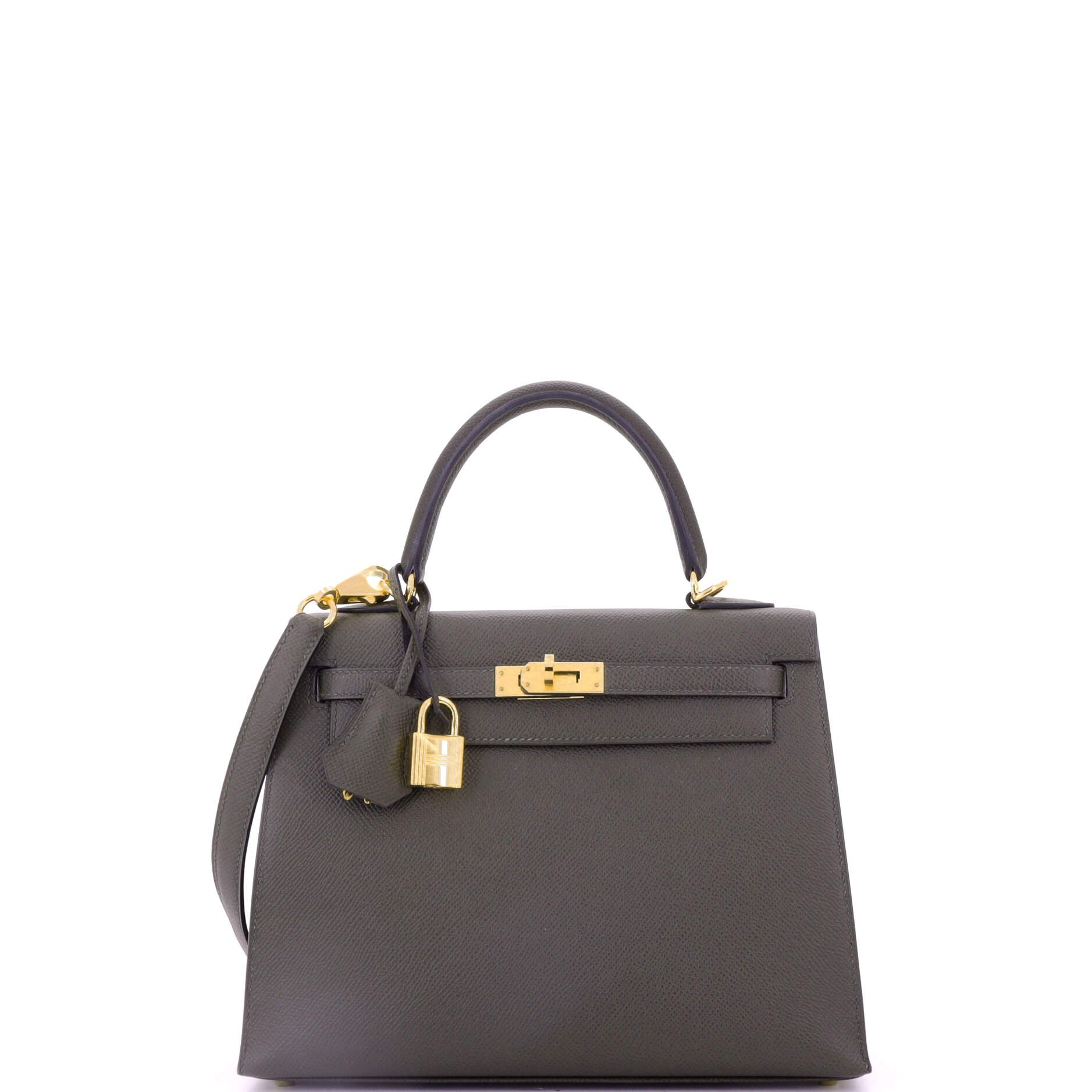 Hermes Kelly Handbag Vert Maquis Epsom with Gold Hardware 25