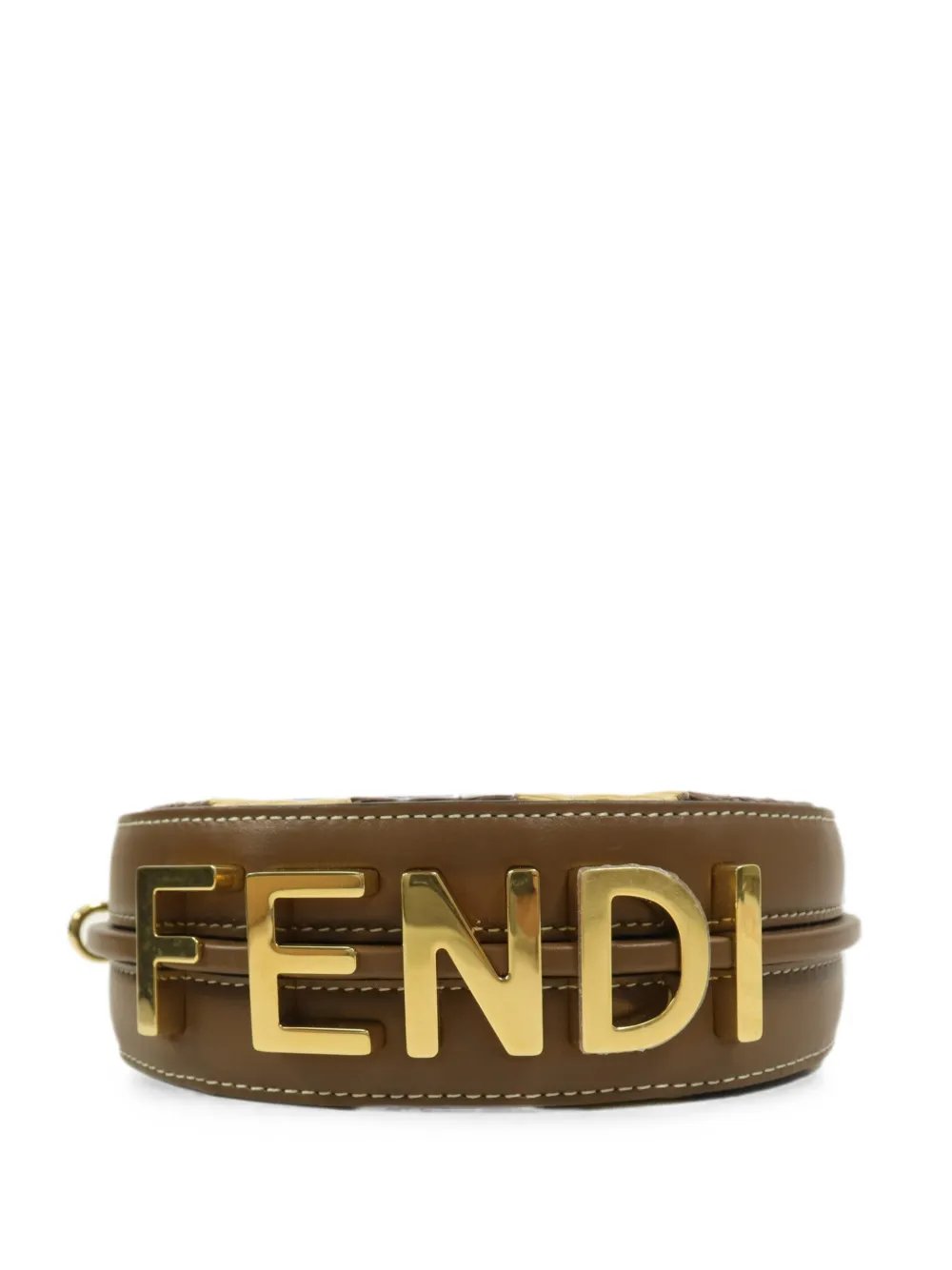 Nano Fendigraphy raffia handbag