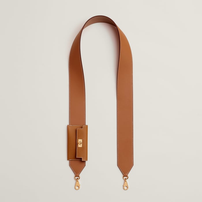 Gold Kelly Pocket Bag Strap 50 MM