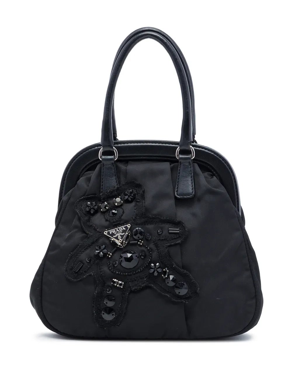 2000-2013 Beaded Tessuto Evening Bear Frame Handbag shoulder bag