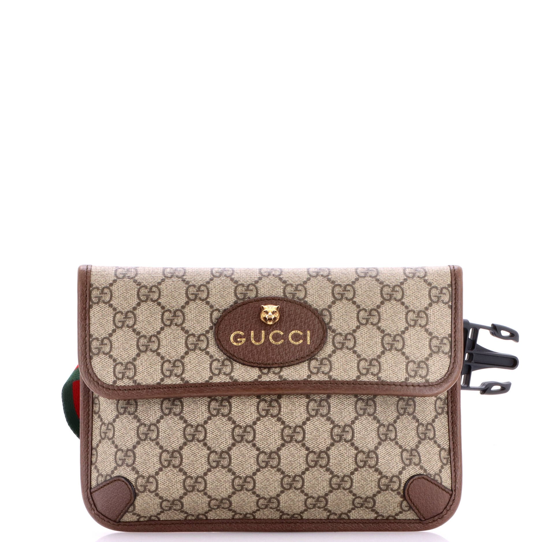 Neo Vintage Flap Belt Bag GG Coated Canvas