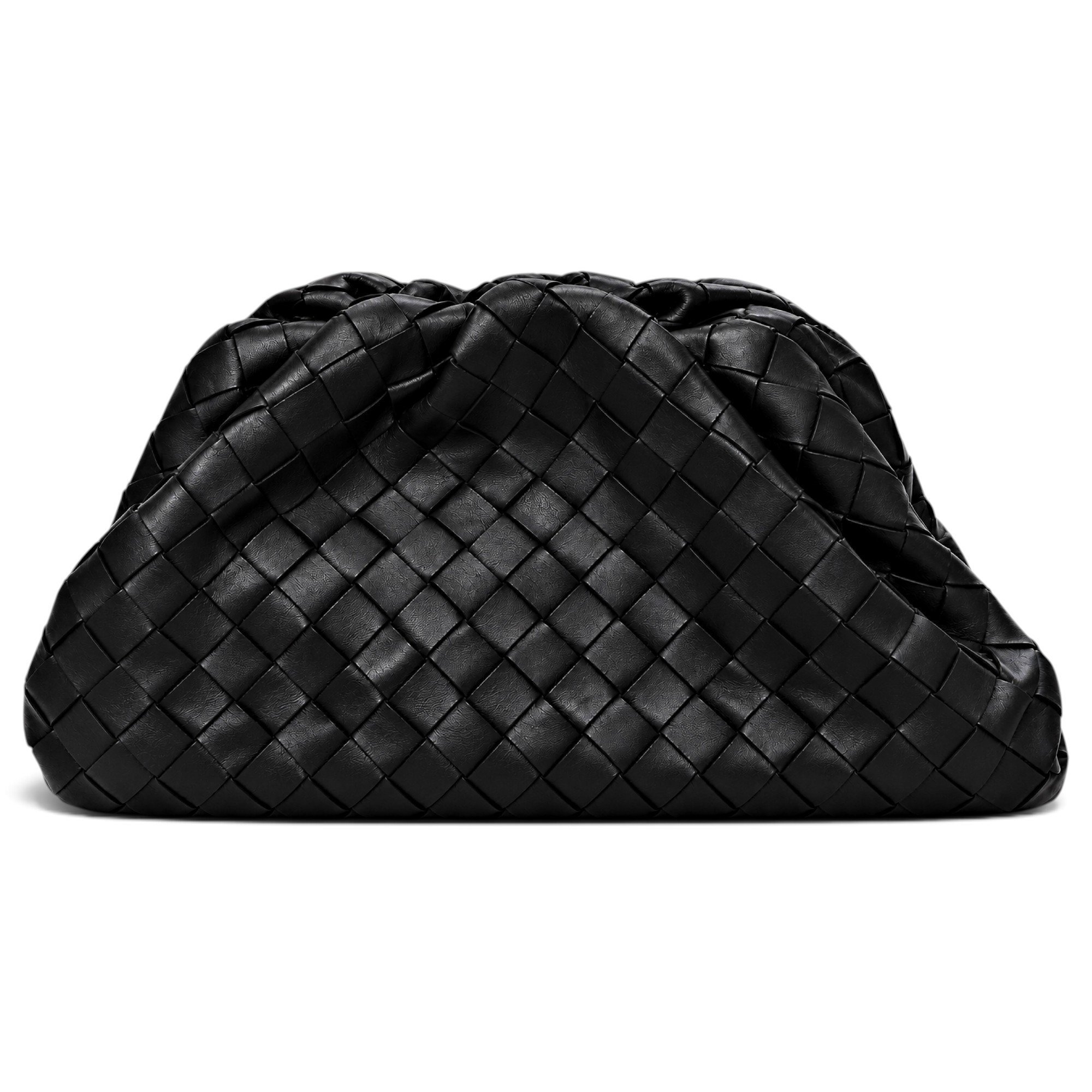 Pouch leather clutch bag
