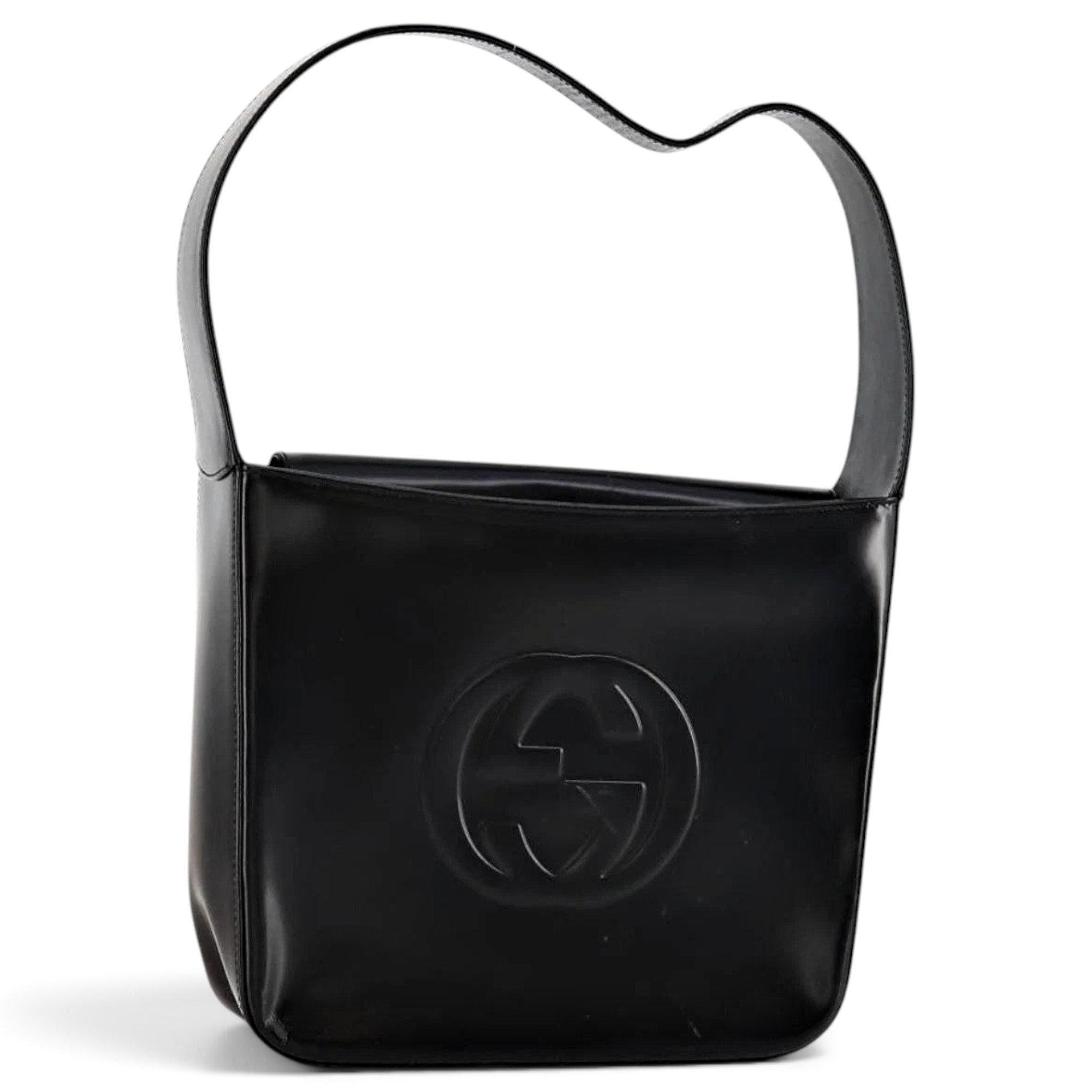 Patent leather handbag