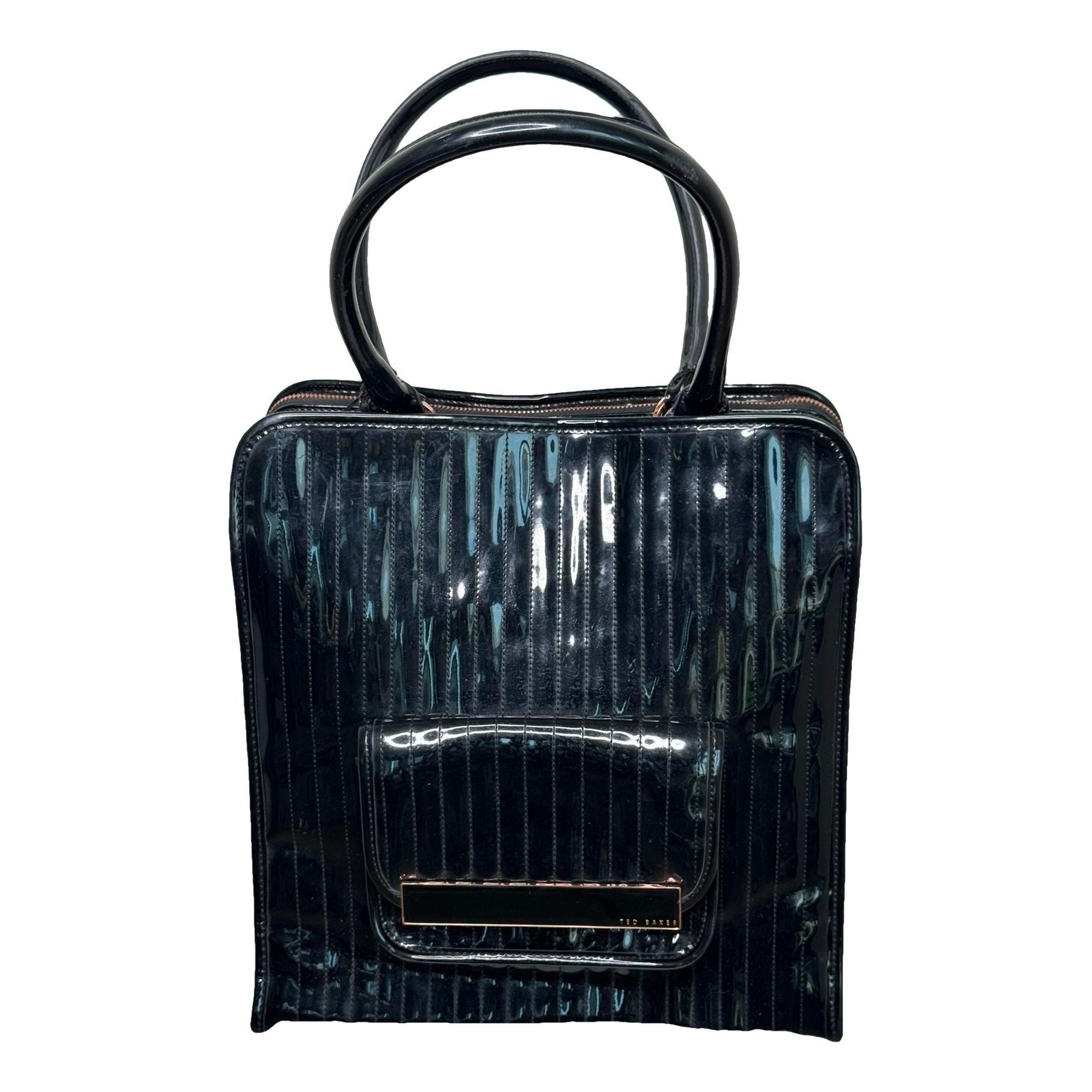 Patent leather handbag